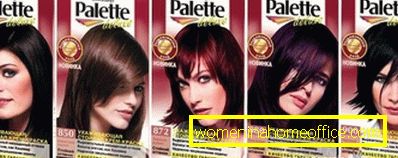 Boja za kosu Paleta: paleta boja i recenzija